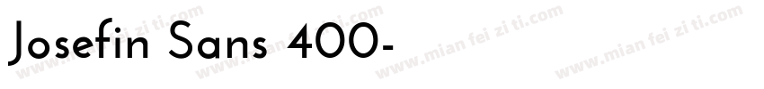 Josefin Sans 400字体转换